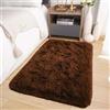 Oxford Homeware Tappeti Soggiorno Piccoli 50x80 cm - Soffice Tappeto Shaggy Marrone per Camera da Letto, Salotto - Tappeto Super Morbido Antiscivolo Lavabile Tappeto Moderno da Pavimento Scendiletto p