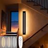 niuniaj LED Applique camera da letto con Telecomando,Creativo 10W 1100LM Negro Moderne Applique da parete interno,3 Temperature di Colore,lampada da parete interno Dimmerabile,40CM Lampada da Parete