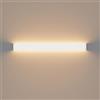 K-Bright 35W Lampada da Parete,IP 44 LED Applique da Parete con Stile Moderno Interni Lampada a Muro,3000K Bianco Caldo,4550 lumen,su giù il raggio di luce,Guscio bianco