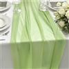 HiBeauty PRO Runner da Tavolo in Chiffon Verde Salvia, 70 x 300 cm, 1 Pezzo, Runner da Tavolo in Tessuto per Decorazioni da Tavolo, Decorazioni da Matrimonio, Decorazioni da Tavolo per Compleanni, Baby Shower