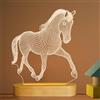 Lightzz Regalo di cavallo per ragazze e donne, lampada a illusione 3D con luce notturna a forma di cavallo con colori bianchi caldi e morbidi per la stanza dei bambini e dei ragazzi