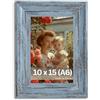Victor cornice portafoto "Vincent" grigia 10x15 cm - stile casa di campagna vintage - vetro acrilico infrangibile - decorazione per la casa