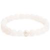 BERGERLIN Bracciale in pietra di luna - Bracciale con perle in pietra naturale autentica e perla in argento sterling 925