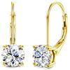 DOCHAIS Moissanite Orecchini Donna Argento 925 0.5ct-1.0ct Brillante Oro Bianco Orecchini Punto Luce Regalo Donna Compleanno C
