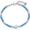 Clondo Bracciale Uomo Donna SSC Napoli in Acciaio - Collezione Ufficiale Calcio - Accessorio Elegante e Sportivo con Logo - Idea Regalo per Tifosi - Vari Modelli Disponibili (Turquoise Spirit)