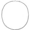 Kuzzoi, collana da uomo in argento massiccio 925, spessore 4 mm, lunghezza 50 cm, con scatola per gioielli, collana in argento senza ciondolo, 0110970118_50