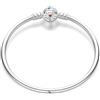 LIGHTDOG Braccialetti a catena a serpente in argento Sterling 925 per braccialetti Pandora adatti a braccialetti europei con ciondoli e perline, braccialetti in argento per donne, regalo per parenti
