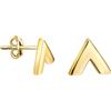 SOFIA MILANI - Orecchini da Donna in Argento 925 - Placcati in Oro - Orecchino a Perno a Triangolo - E2506