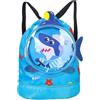 ZoneYan Borsa con Coulisse per Bambini, Zaino da Nuoto, Impermeabile, per Piscina, con Portascarpe, Separazione Umido e Secco per Ragazzi Ragazze