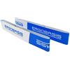 Ergobasis Set di 2 fasce di fissaggio per tappetini da ginnastica, per il fissaggio di tappetini da fitness arrotolati, blu-bianco con logo Ergobasis