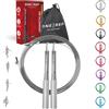 ONE REP | Corda professionale in alluminio regolabile - Corda per saltare per crossfit, boxe e fitness | Jump Rope leggera e veloce con cuscinetti antiscivolo a 360° (argento)
