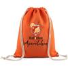 Szhhrxi Sacca Sportiva in Cotone Aperol con Coulisse, Zaino Sacca Carnevale, Arancione, 37x46 cm, Sacca Palestra per Feste, Spiaggia, Regalo Unisex (A)