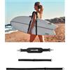 Abahub SUP Kayak Tracolla Regolabile con Clip, Ausilio per Il Trasporto SUP per Paddle Board, Canoa Surfboard, Accessori per Paddleboard Paddleboard, Nero