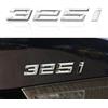 OYDDL Mattschwarz Auto Nummer Anzahl Buchstaben Wort KofferraumEmbleme ABS Badge Aufkleber Lettera Tronco Coperchio Compatibile con BMW 3 325i Accessori Decorazione (Bianco)