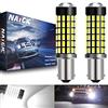 NATGIC BA9 BA9S 53 57 1895 64111 Lampadine a LED Xenon 1800LM 3014SMD 78-EX Chipset con proiettore per luce indicatore, luce retromarcia interna, 6500K, 12-24V (2 pezzi)