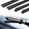 Fulushouxi 6Pz Gomma Tergicristalli Auto, Gomme per Tergicristallo di Ricambio, 800mm Gomma di Ricambio Universale per Tergicristalli, Gommino Tergicristallo Anteriore, Gomme Spazzole Tergicristallo Posteriore