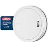 ABUS Rilevatore di Fumo Prefira Slim - Certificato Q-Label, Extra Piatto, Batteria 10 Anni, Riduzione Falsi Allarmi, 2 LED - Montaggio Adesivo e Staffa Magnetica