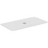 Ideal Standard - Ultra Flat S+, Piatto doccia rettangolare ultrasottile in resina effetto pietra, 170x90cm, Ideal Solid, Scarico centrale, Bianco