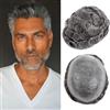 Ehairc Uomo Toupee capelli veri ultra-sottile 0,03 millimetri pelle Toupee per gli uomini luce media densità parrucchino dimensioni di base 8x10 pollici 100% sistema di capelli umani per gli uomini (#1B50)