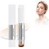 SOLUAME Bastone per fondotinta 2 in 1, leggero correttore di lunga durata, con copertura completa, bianco fondotinta con pennello per un look naturale impeccabile, 01# naturale, 15 g