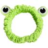 WLLHYF Cute Frog Eye Fascia Spa Trucco Fascia per la Testa Morbido Trucco Elastico Lavaggio Viso Avvolgere la Testa Divertente Fascia per Capelli per Ragazze Donne Yoga Cura della Pelle