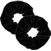 Leirinik Velvet Scrunchie - Elastici per capelli di alta qualità, 100% poliestere, effetto velluto, per donne e ragazze, per tutti i tipi di capelli, per capelli