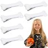 WLLHYF 6 pezzi di Natale osso capelli clip cranio scheletro HairPins lato capelli clip Halloween Natale Cosplay Costume Decorativi capelli pin clip accessori Barettes per le donne ragazze (6PCS)
