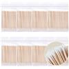 ZOCONE Set di 800 bastoncini di cotone da 7 cm, in cotone a punta per sopracciglia, manicure, tatuaggi, trucchi, pulizia e bellezza in cotone con manico in legno