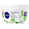 NIVEA NATURALLY GOOD Crema idratante multiuso 3 in 1 (1 x 200 ml), Crema da giorno arricchita con Aloe Vera Bio, Cura corpo, viso e mani idratazione 24H