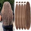 Gozill Capelli biondi chiari Boho per intrecciare trecce sintetiche miste ricci boho, pre-allungati, senza nodi, per trecce Boho (5 confezioni)