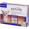 Virbac S.a. (fr) Effitix 26,8mg/240mg Soluzione Spot-on Per Cani 1,5-4kg 4 Pipette 0,44ml