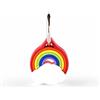 MOJIPOWER Portachiavi AirTag, Custodia Air Tag, Anello in Metallo, Porta AirTags Divertenti, Accessori Apple Airtag per Chiavi, Modello Arcobaleno, MOJIPOWER