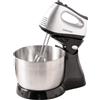 SUNATUR Sbattitore elettrico 2 in 1 con 3 set di accessori, sbattitore manuale, frusta da tavolo, piccola frusta per glassa, 300 W, 5 velocità, 3,5 l, ciotola in acciaio inossidabile 304