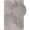 Benuta Nest - Tappeto lavabile Nina - Grigio 80x150 cm - Fibra sintetica - Rettangolare e in stile: tinta unita, minimalista - Facile da curare per soggiorno camera da letto