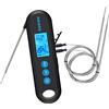 INKBIRD Termometro Cucina Professionale Digitale Barbecue Bluetooth con 2 Acciaio Inossidabile Sonda, per Carne IHT-2PB BBQ Griglia Forno