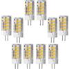 WANGPEI G4 Lampadine a LED 5W(Equivalente 50W Lampada Alogena) Bianco Caldo 3000K 500Lumen AC220-240V Angolo Fascio 360° Risparmio Energetico No Dimmerabile Lampadina G4(Confezione da 10)
