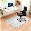 Capslpad Tappetini per sedie da ufficio per pavimenti in legno duro, 90 x 120 cm, antiscivolo, moderno, astratto, multiuso, a pelo basso, protezioni per pavimenti per sedia da computer, tappetino per