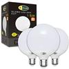 CLAR - Lampadine Grandi A Palla, Lampadina Led E27 Sfera Grande, Globo LED 15W E27, Lampadina Globo E27, Diametro 95 mm (G95), Lampadina non dimmerabile, Luce Calda 3000ºK (Pack 3)