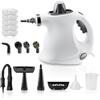 ZUSKYZU Pulitore a vapore manuale, 400 ml, pulitore a vapore multiuso con 9 accessori, pulitore a vapore senza sostanze chimiche per uso domestico, pulizia di pavimenti, piastrelle, finestre, divani