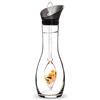 VitaJuwel Era Happiness | Caraffa per acqua in cristallo con giada · Calcite arancione · Corniola · Quarzo trasparente | Ottimismo · Buona fortuna · Motivazione
