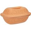Römertopf Pentola in Terracotta 3 L con Coperchio, Beige | Argilla naturale, 3 litri, per 4 persone, cottura senza grassi, adatta al forno