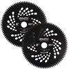 LSHUZIYU, 205mm-80T, 2Pez-Set. Punte in Carburo, Foro Centrale 25.4mm Con Rondella 22.23-20-16mm, Lama per Decespugliatore, Disco per Decespugliatore.