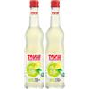 Toschi Zero+ Sciroppo Senza Zuccheri al gusto di Limone in Bottiglia di vetro da 560 ml (Confezione da 2)