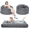 GarveeLife Pouf letto convertibile in velluto a coste - trasformabile in materasso aggiuntivo ultra confortevole, imbottitura in memory foam - pouf soggiorno/camera da letto utilizzabile in futuro/materasso