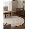 Elle Tappeto di lana rotondo, naturale e fatto a mano, design Skandi Loop Skandi, tappeto naturale con perline, diametro 160 cm