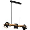 Eglo lampada a sospensione Hornwood, plafoniera vintage a 3 punti luce dal
