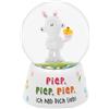 Sheepworld Sfera da sogno con motivo bip | Sfera di neve da scuotere, altezza 6,5 cm, poliresina, vetro, regalo di Pasqua, decorazione pasquale | 70267