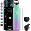 KollyKolla Borraccia Termica 1 litro, Bottiglia d'acqua Senza BPA, Acciaio Inox, Senza Perdite, per Adulto, Yoga, Sport, Ciclismo, Palestra
