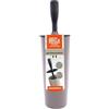 La Briantina Completo WC Minimal Batteriostatico con Scopino e Coperchio Integrato - Grigio Chiaro Caldo