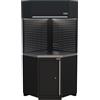 SOGI Angolo completo autoportante in lamiera SOGI ARR-OFF-ANG per officina e garage - piano in acciaio inox - 810x810x2000 mm